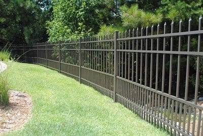 metalic fence