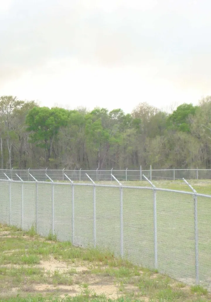 Tall galvanized perimeter