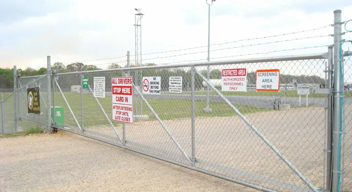 Access gate fencing installed by Allsteel Fence