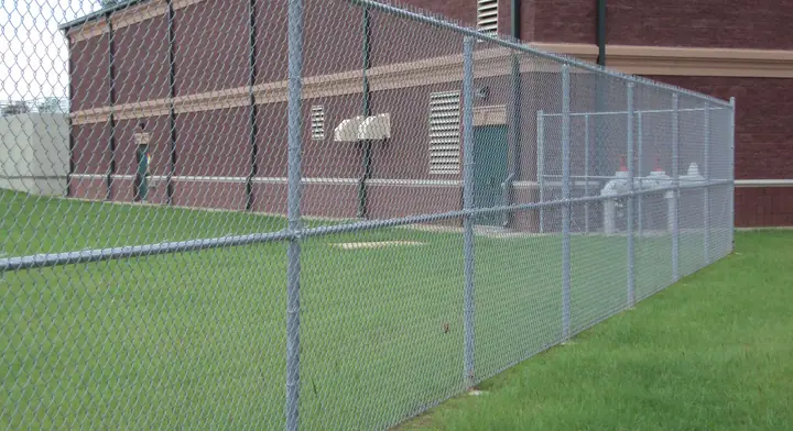 Galvanized perimeter fencing installed by Allsteel Fence