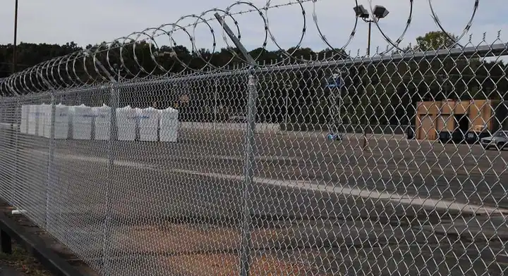 Yard perimeter fencing installed by Allsteel Fence