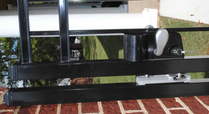 Slide gate hardware