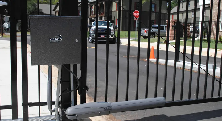 Operator on an entry gate