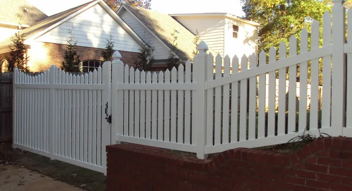 Vinyl fencing installed by Allsteel Fence