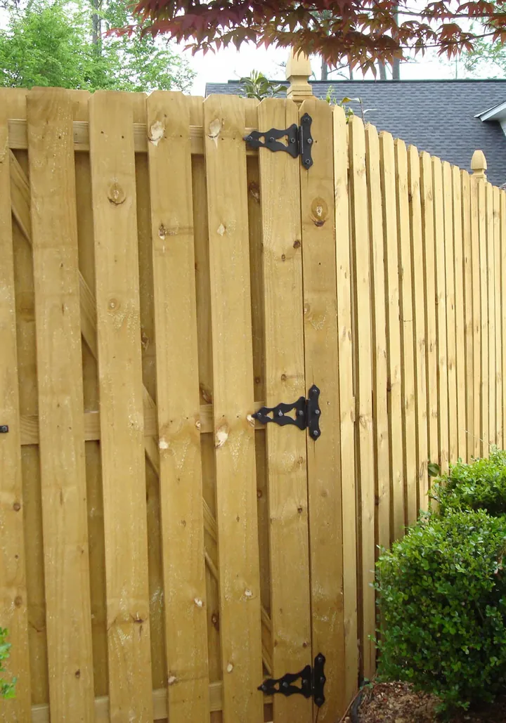 Wood fencing installed by Allsteel Fence