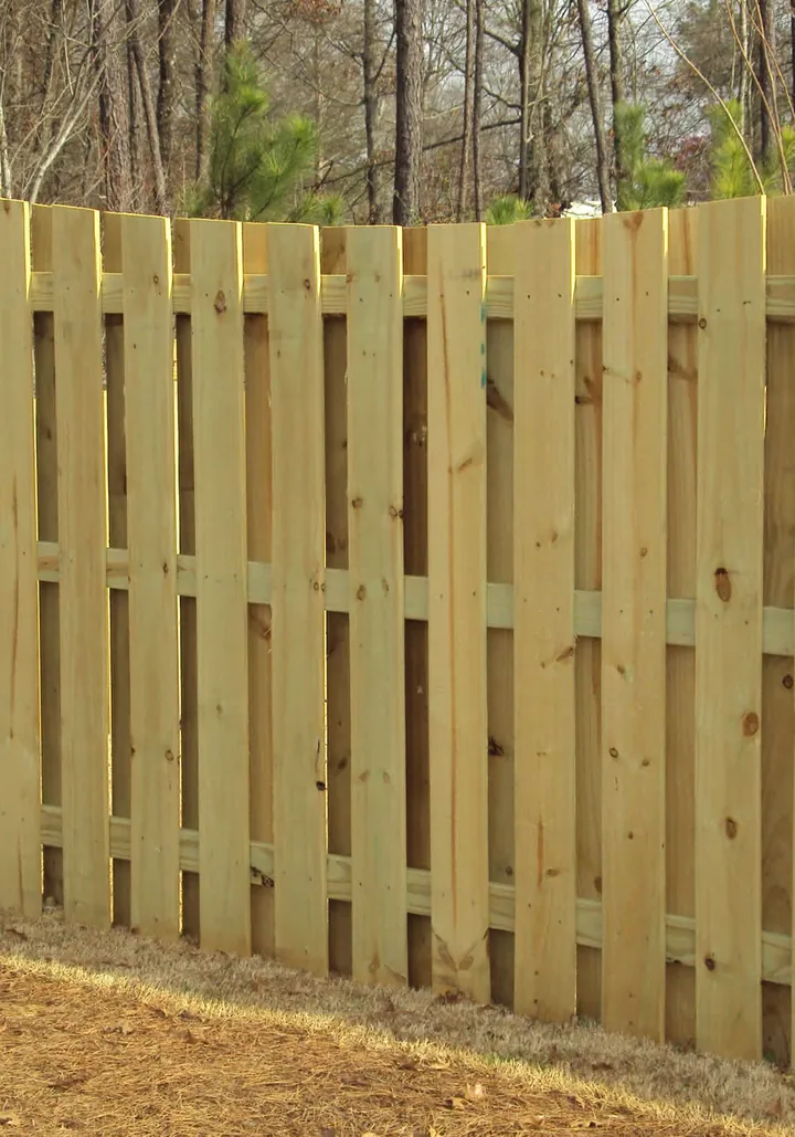 Wood picket fencing installed by Allsteel Fence
