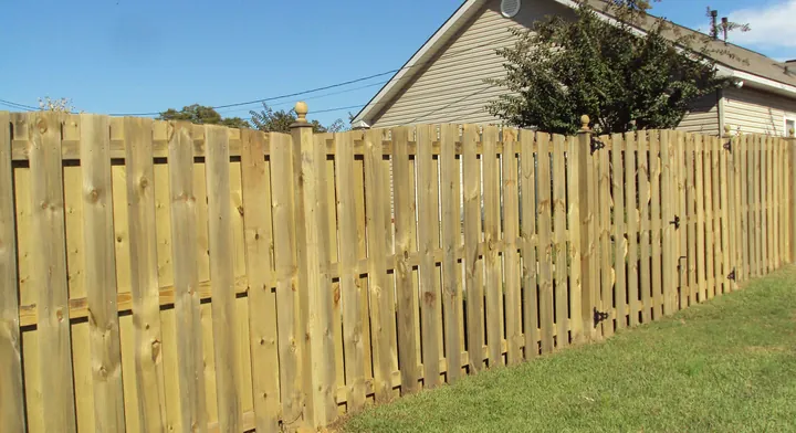 Privacy fence, finished run